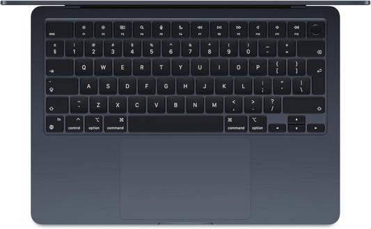 Apple MacBook Air 13.6-inch M3 Midnight angled view