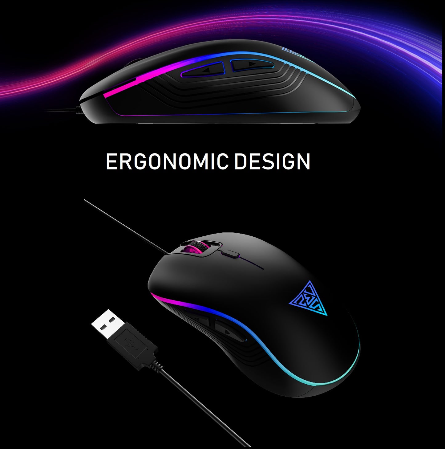 GAMDIAS AURA GS3 RGB Wired Gaming Mouse