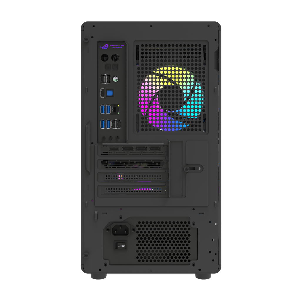 DarkFlash DB460M Black M-ATX PC Case official view 4