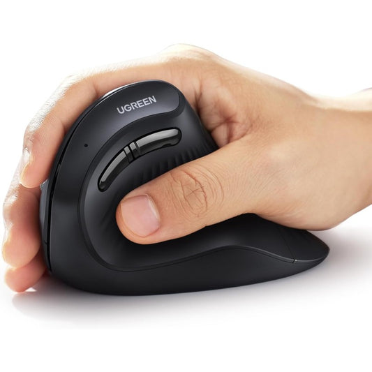 UGREEN MU008 Ergonomic Vertical Wireless Mouse 4000DPI – Black (25444) — photo 2 of 9