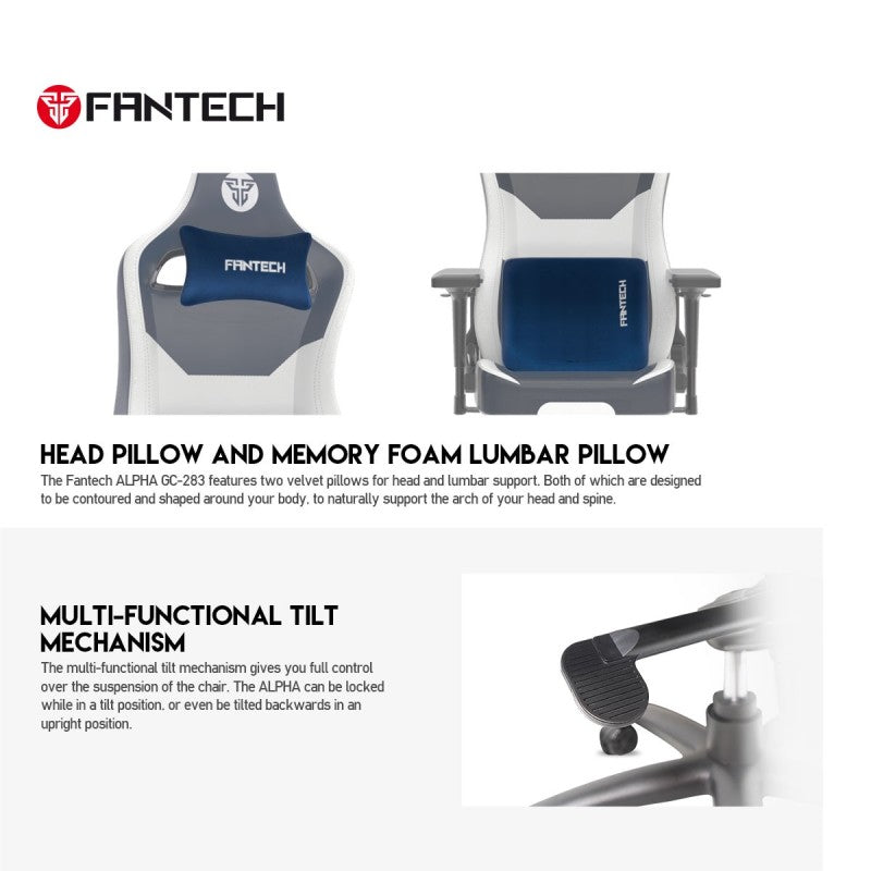 Fantech GC283 Alpha Midnight Black Gaming Chair photo 7