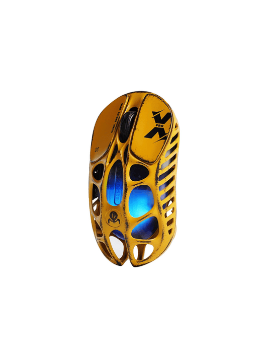 GravaStar Mercury X Pro Magnesium Alloy Frame Wireless, Bluetooth, Wired Gaming Mouse Special Edition – Battle Worn Yellow
