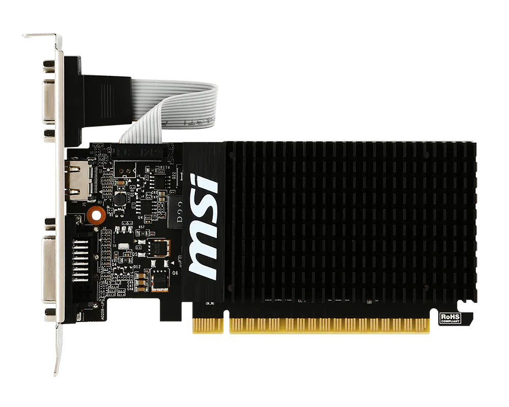 MSI GeForce GT 710 2GD3H LP angle