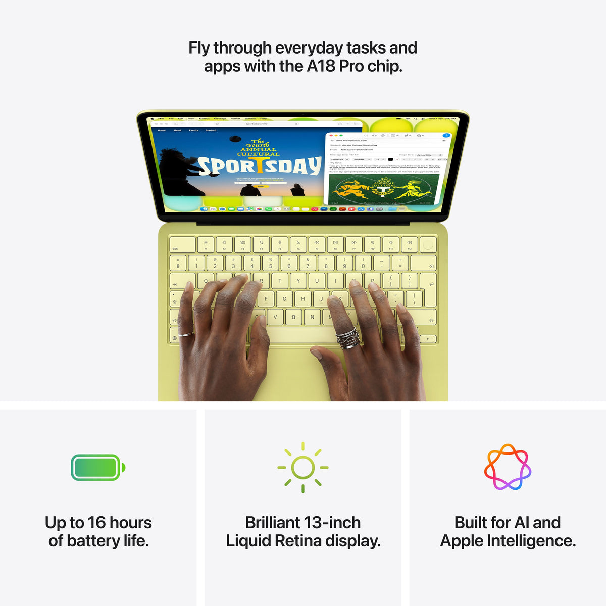 Apple MacBook Neo 13-inch A18 Pro – 8GB / 512GB – Silver (MHFC4) – product gallery image 5