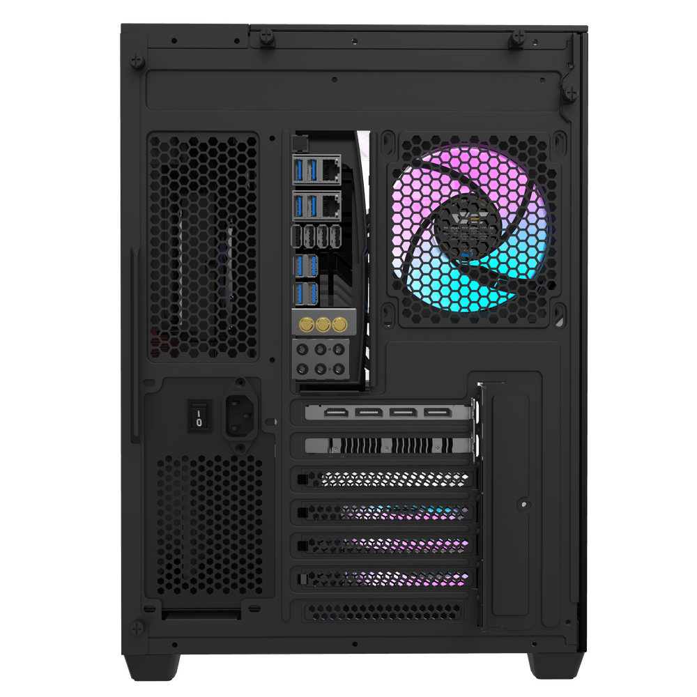 DarkFlash TH285 Black ATX PC Case official view 4