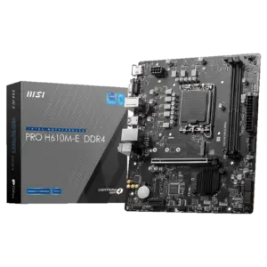 MSI PRO H610M-E DDR4 LGA 1700 Micro-ATX Motherboard