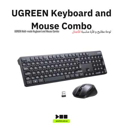 UGREEN MK006 English Arabic keyboard mouse set