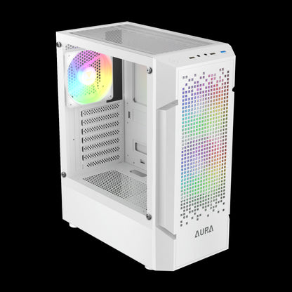 Gamdias AURA GC7 WH ARGB Compact Mesh Mid-Tower Case