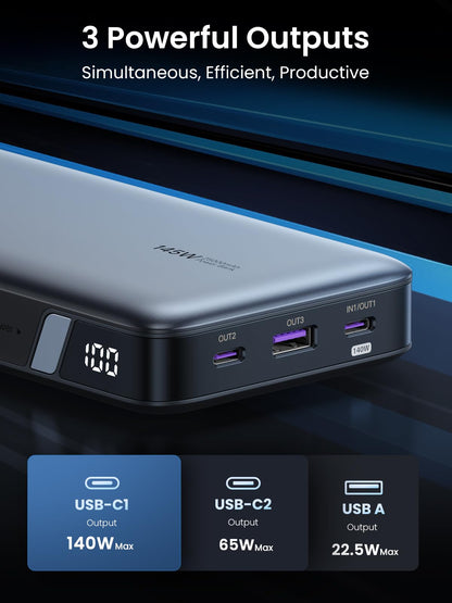 UGREEN 90597A 145W fast charging power bank
