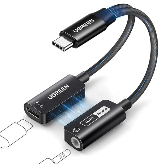 UGREEN CM721 25837 USB-C audio charging adapter