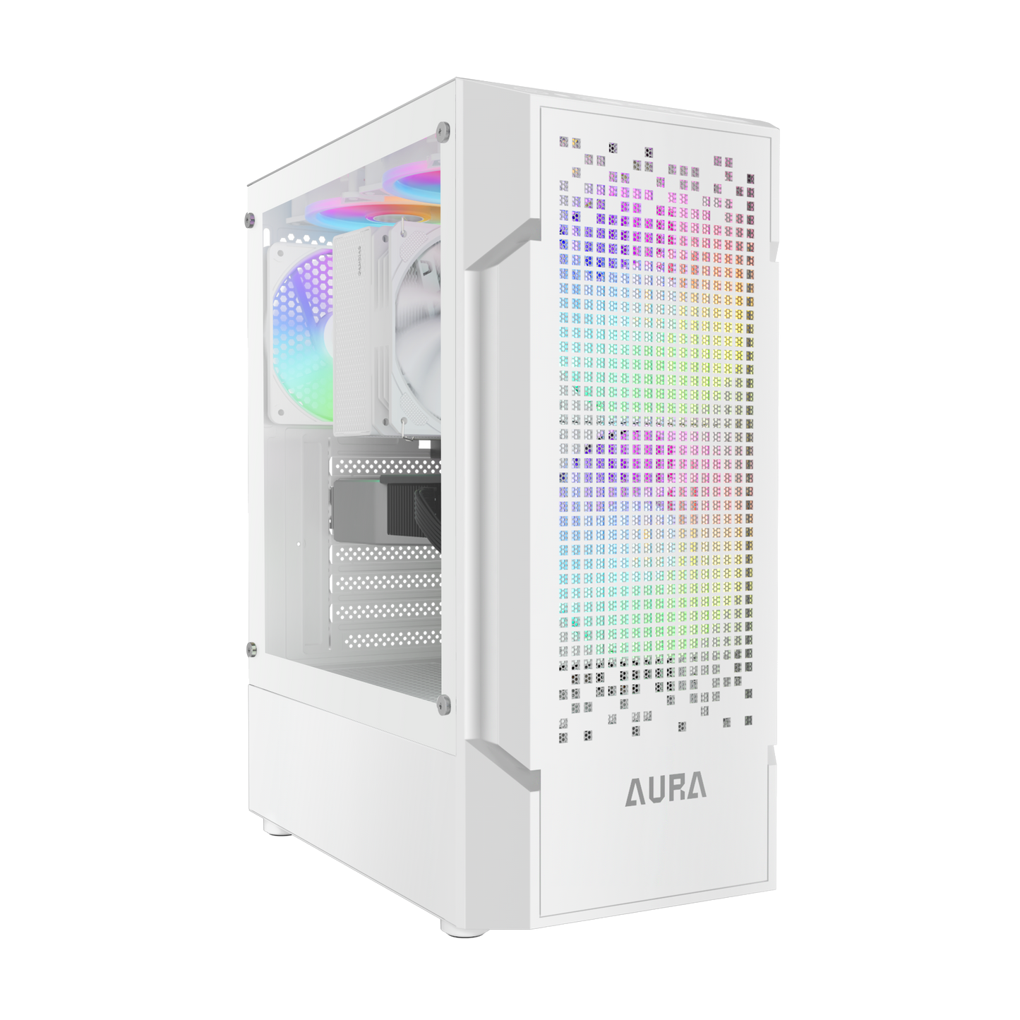 Gamdias AURA GC7 WH ARGB Compact Mesh Mid-Tower Case