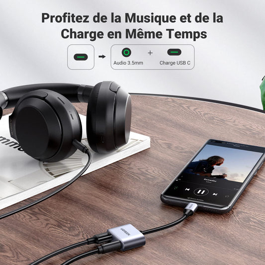 UGREEN 60164 audio and charging adapter