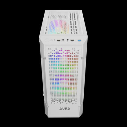 Gamdias AURA GC7 WH ARGB Compact Mesh Mid-Tower Case
