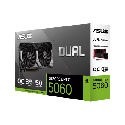 ASUS Dual GeForce RTX 5060 8GB GDDR7 OC Edition Graphics Card