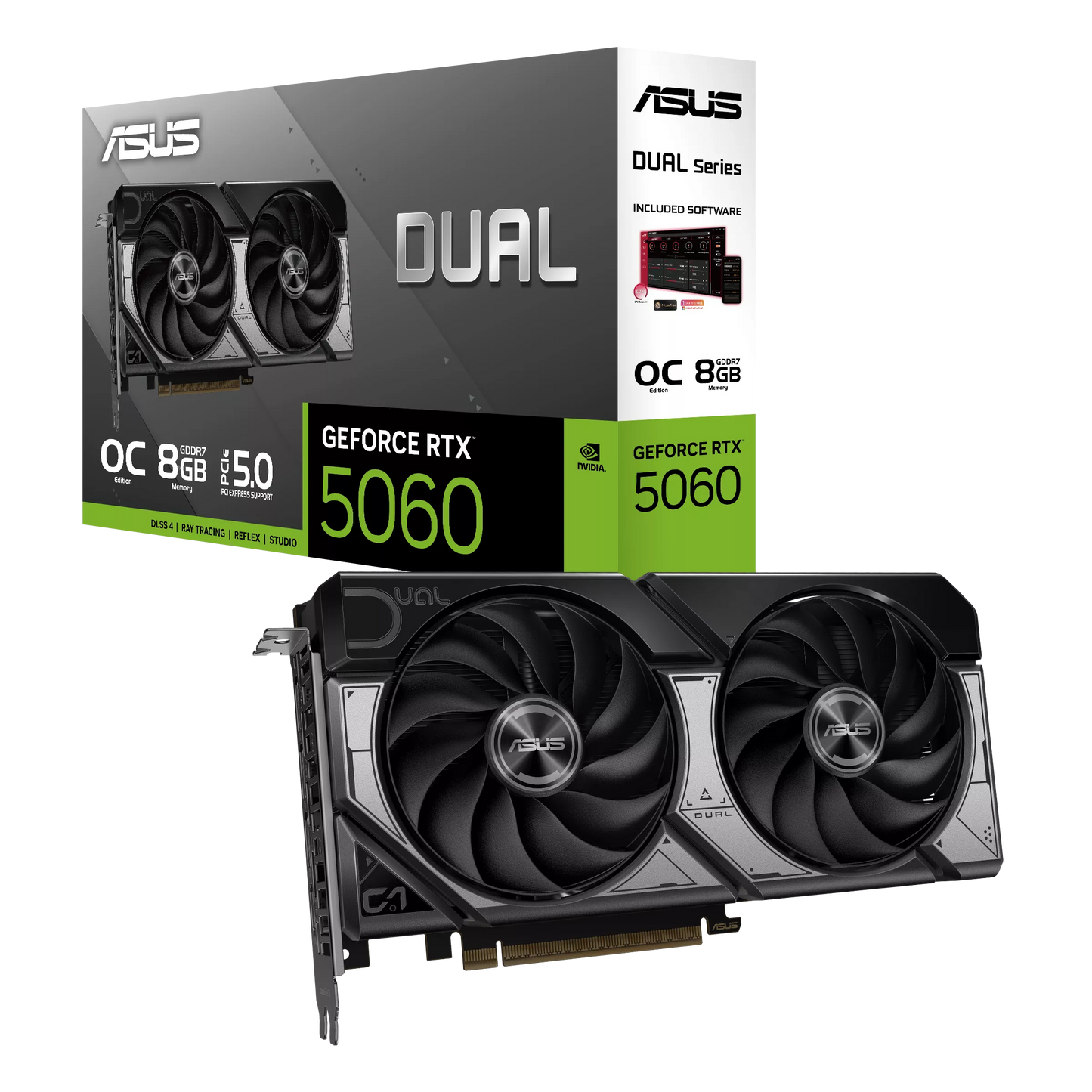 ASUS Dual GeForce RTX 5060 8GB GDDR7 graphics card