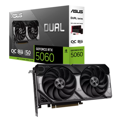ASUS Dual GeForce RTX 5060 8GB GDDR7 graphics card