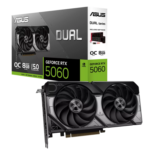 ASUS Dual GeForce RTX 5060 8GB GDDR7 graphics card