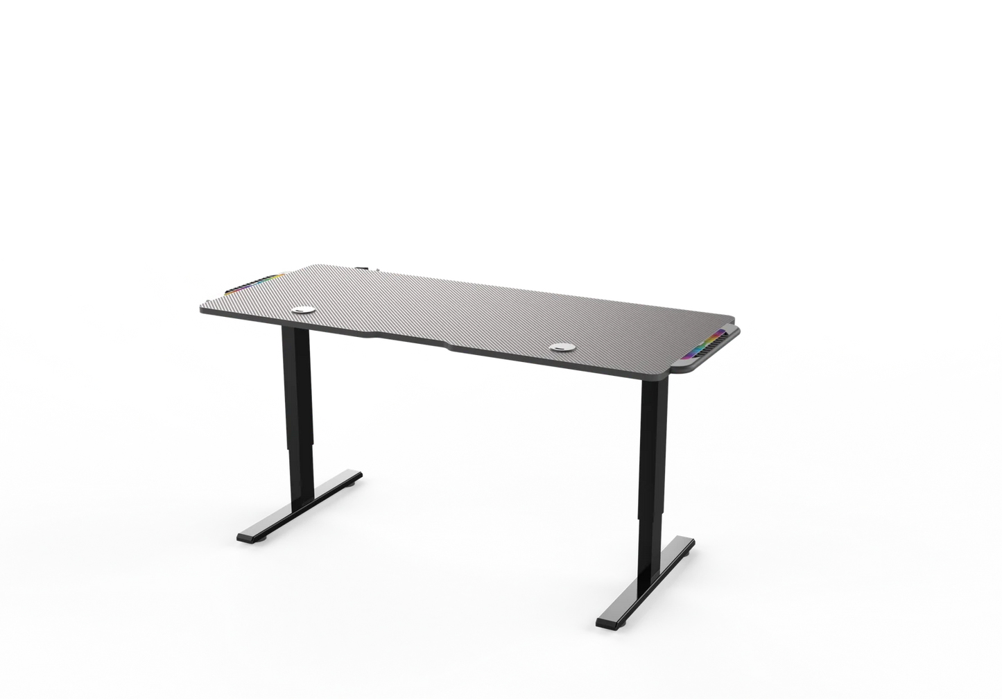 Adjustable Gaming Desk 140 × 60 cm Black