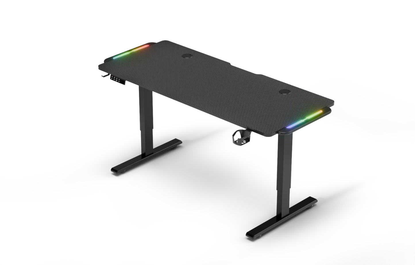 Adjustable Gaming Desk 140 × 60 cm Black
