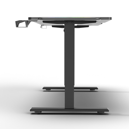 Adjustable Gaming Desk 140 × 60 cm Black