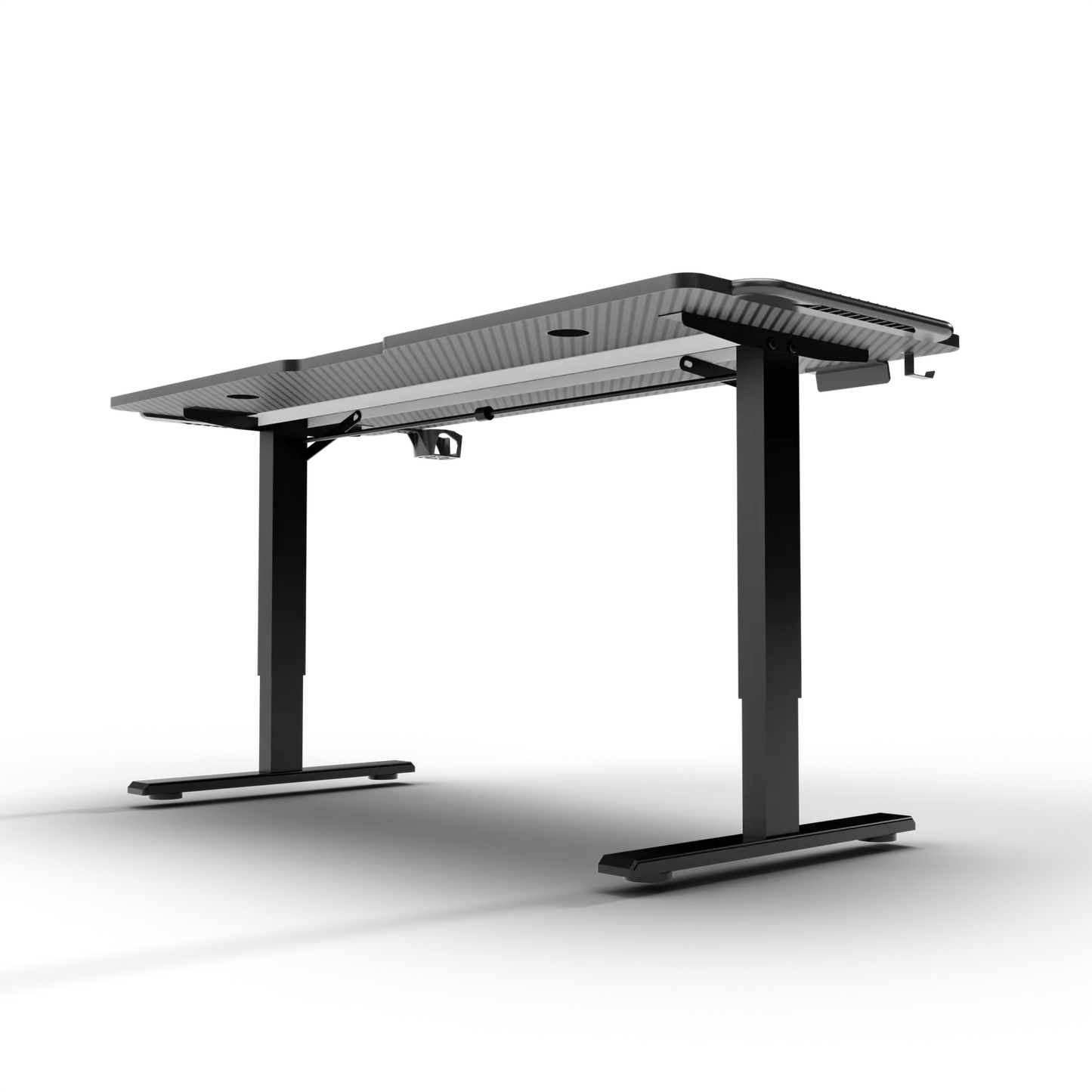 Adjustable Gaming Desk 140 × 60 cm Black