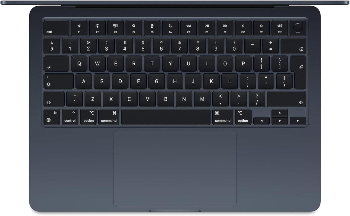 Apple MacBook Air 13.6-inch M3 Midnight angled view