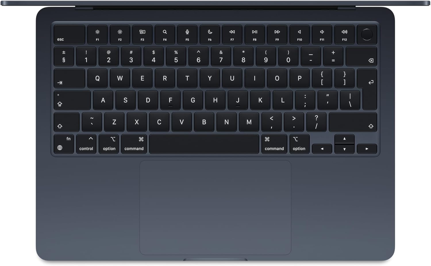 Apple MacBook Air 13.6-inch M3 Midnight angled view