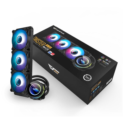 DarkFlash Twister DX360 V2.6 360mm ARGB liquid CPU cooler black