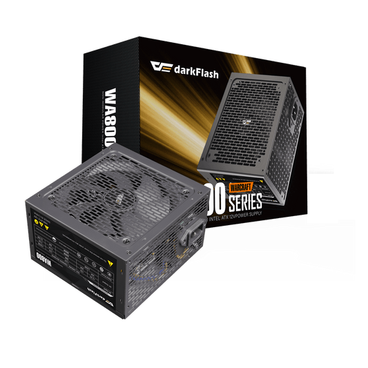DarkFlash WA800 800W ATX power supply front view