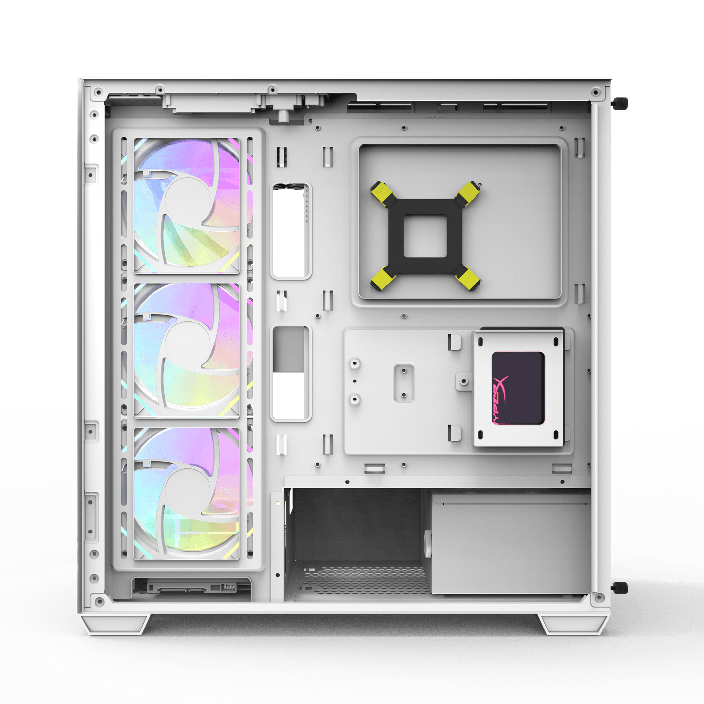 Darkflash DS900 ATX PC Case White 5 ARGB Fans 270° Panoramic Tempered Glass