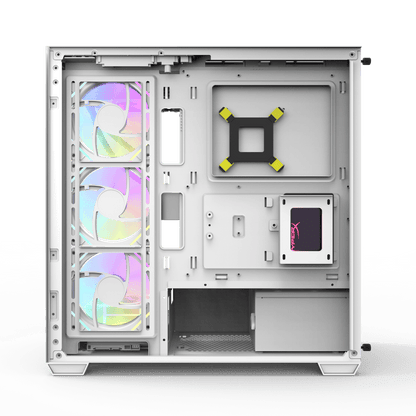 Darkflash DS900 ATX PC Case White 5 ARGB Fans 270° Panoramic Tempered Glass