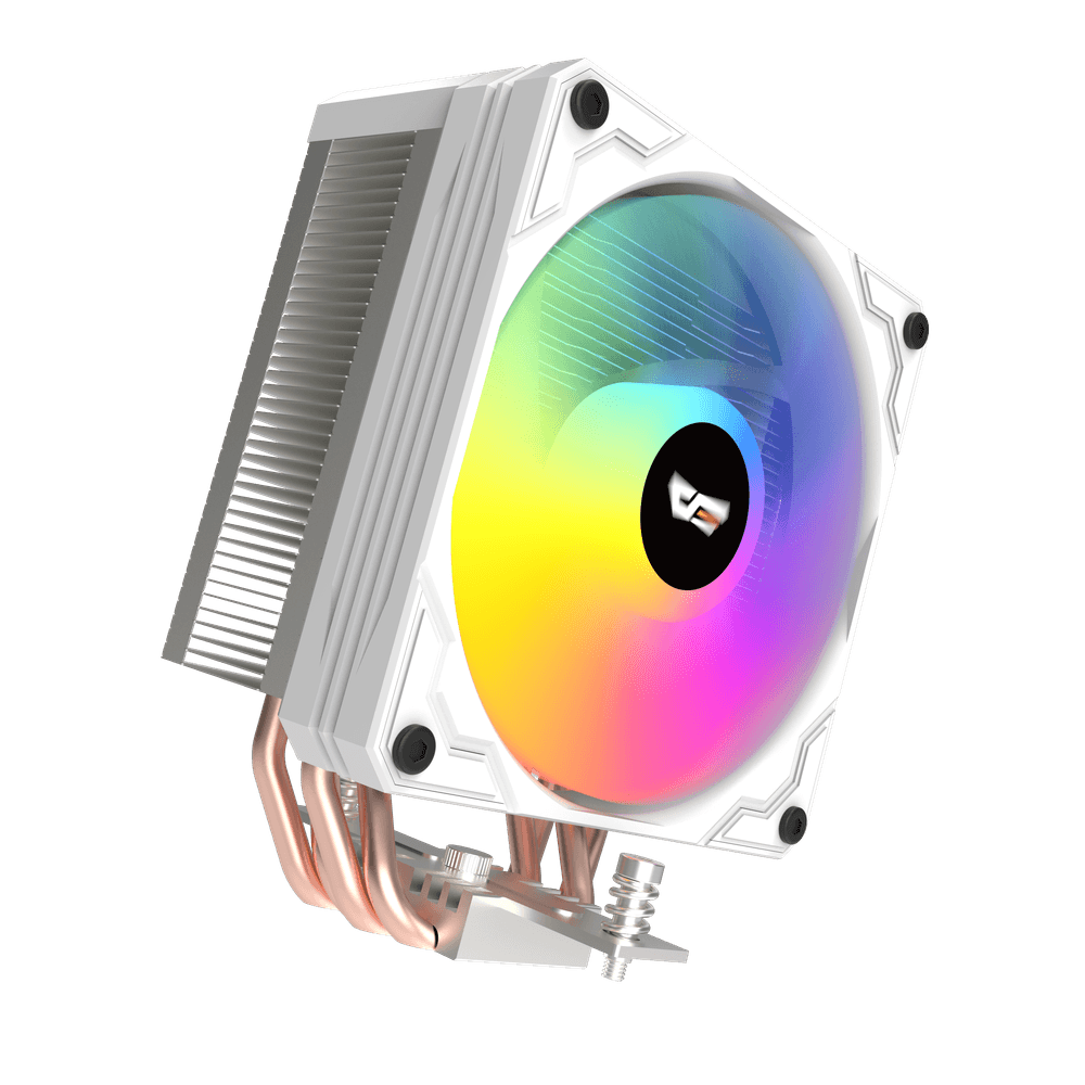 Darkflash M400 Digital Display Tower CPU Cooler – WHITE