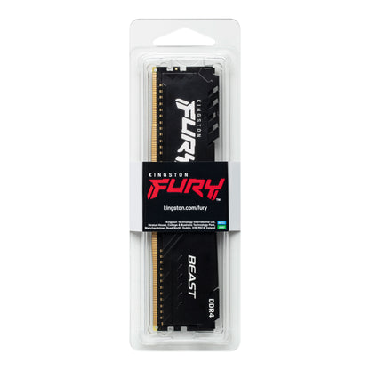 Kingston FURY Beast 16GB DDR4 3200MHz Desktop Memory – Black