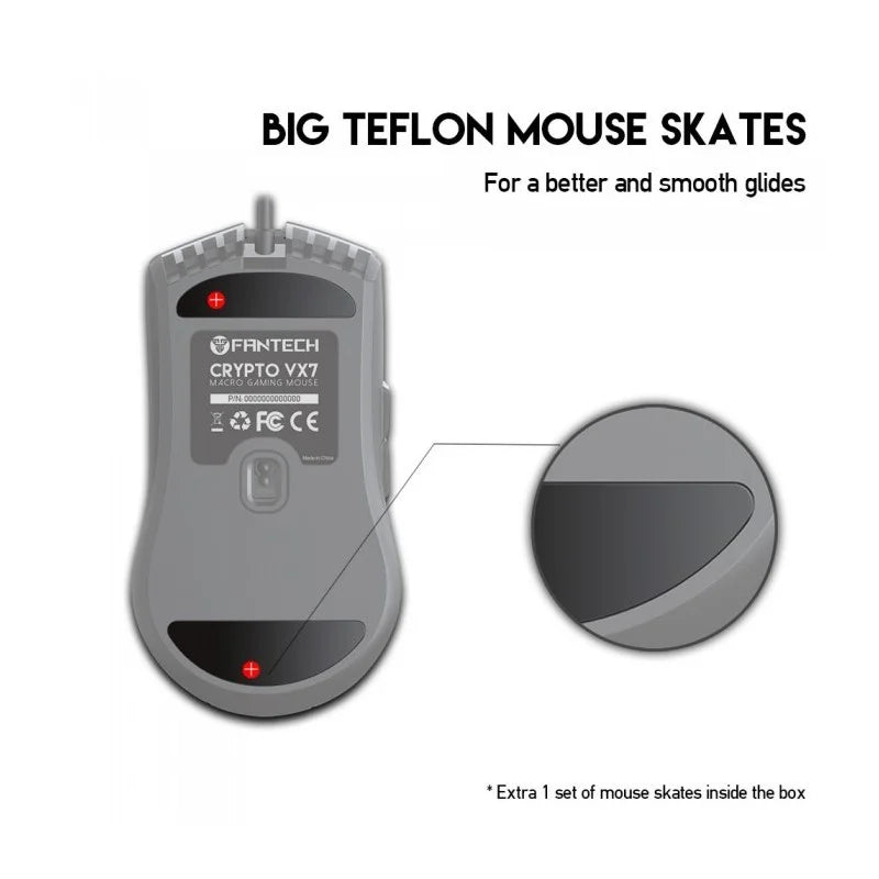 Fantech Crypto VX7 RGB Wired Gaming Mouse – Black