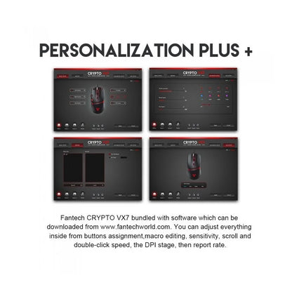 Fantech Crypto VX7 RGB Wired Gaming Mouse – Black