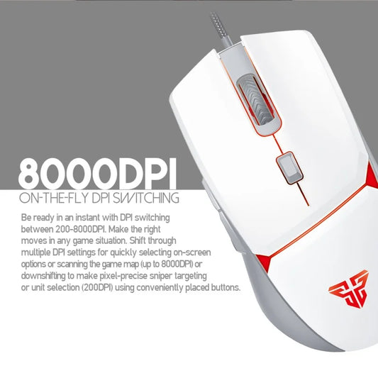 Fantech Crypto VX7 RGB Wired Gaming Mouse – White