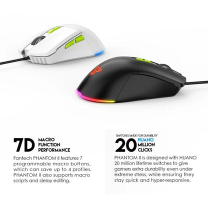 Fantech Phantom II VX6 RGB Wired Gaming Mouse