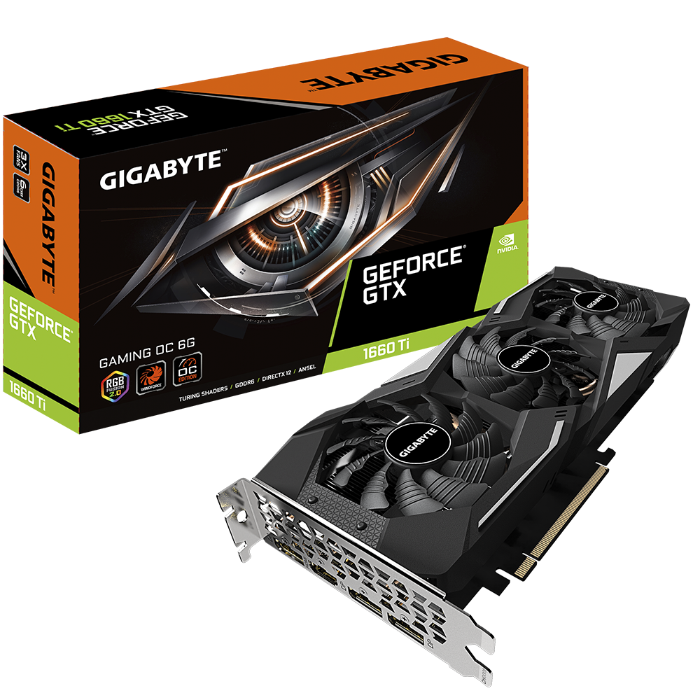 Gigabyte GeForce GTX 1660 Ti GAMING OC 6GB graphics card
