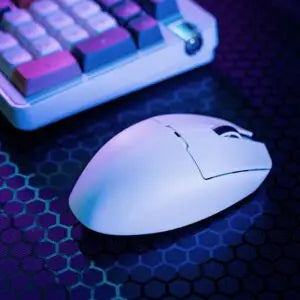 Darkflash DFM80 Pro Gaming Mouse – White, 48g, Tri‑Mode