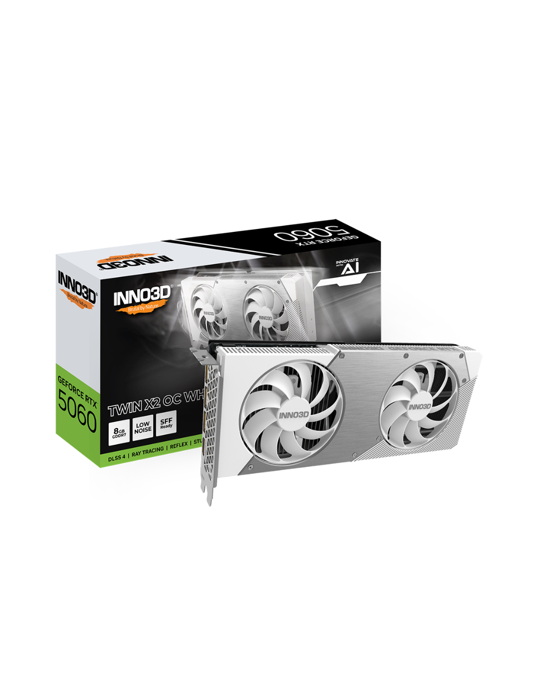 INNO3D GeForce RTX 5060 TWIN X2 OC WHITE 8GB graphics card