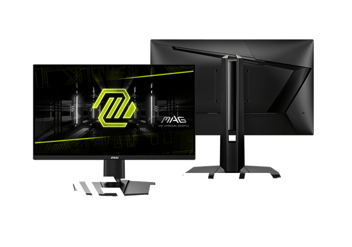 MSI MAG 255PXF front and rear views
