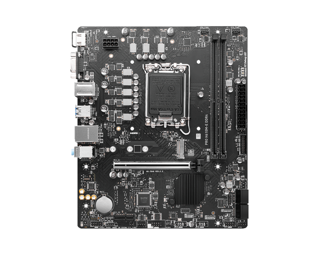 MSI PRO H610M-E DDR4 LGA 1700 Micro-ATX Motherboard
