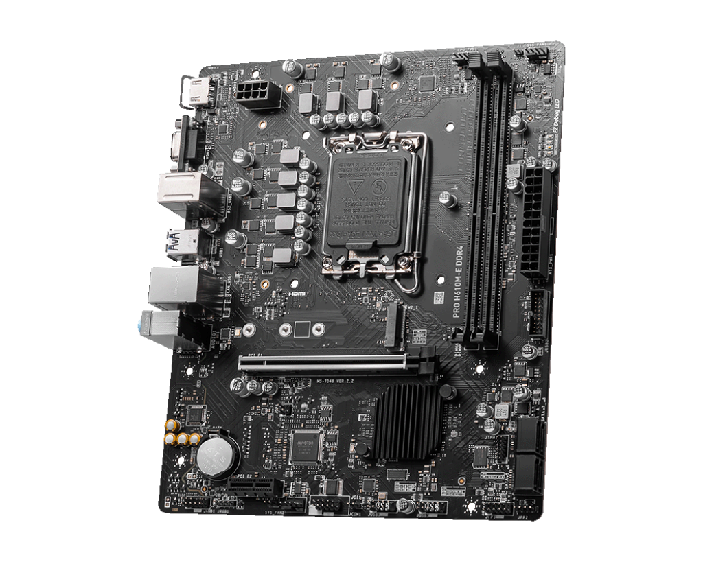 MSI PRO H610M-E DDR4 LGA 1700 Micro-ATX Motherboard