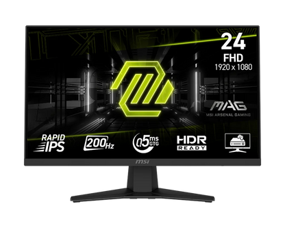 MSI MAG 244F 24 inch FHD 200Hz IPS gaming monitor front view