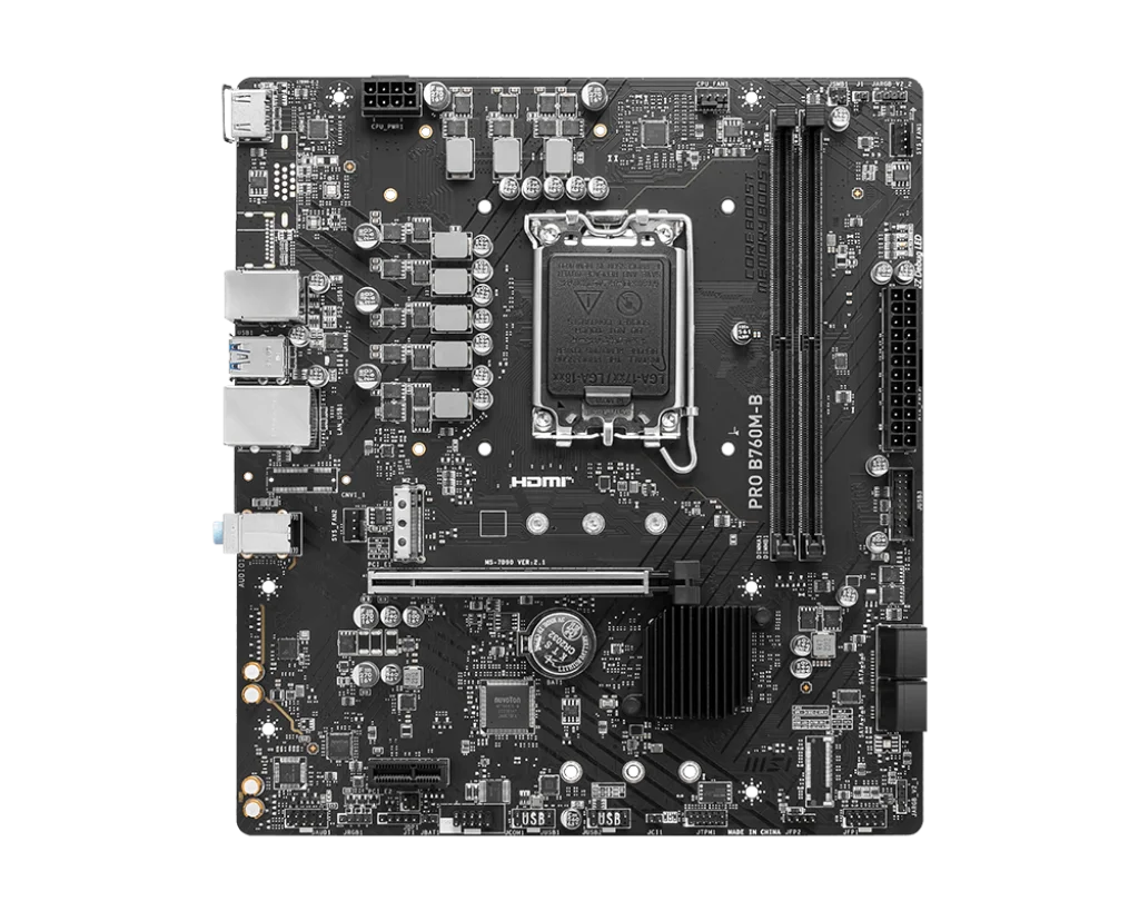 MSI PRO B760M-B DDR4 motherboard front view