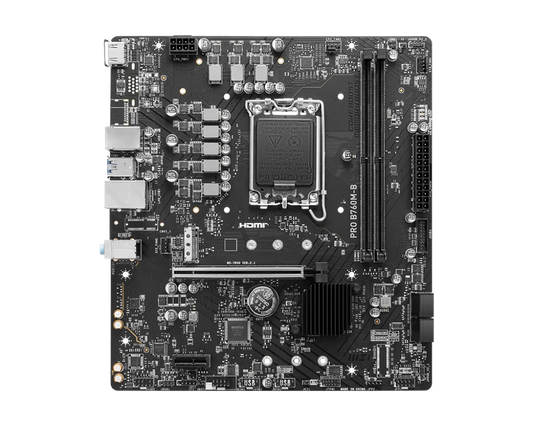 MSI PRO B760M-B DDR4 motherboard front view