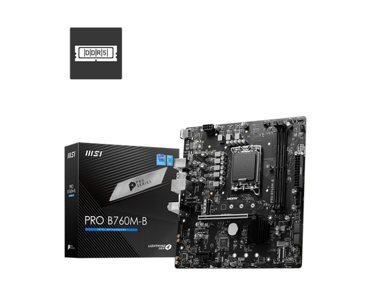 MSI PRO B760M-B DDR5 motherboard retail box