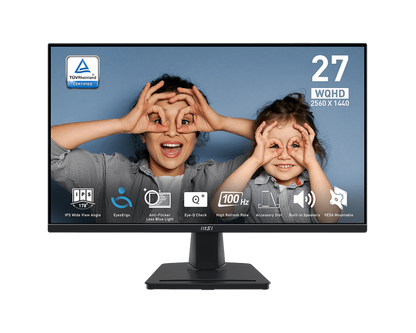 MSI PRO MP275Q 27 inch WQHD IPS business monitor front view
