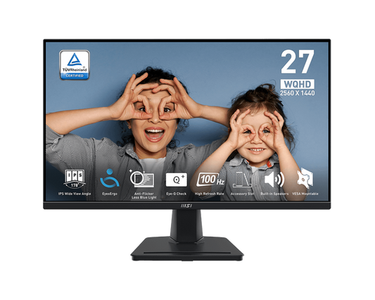 MSI PRO MP275Q 27 inch WQHD IPS business monitor front view