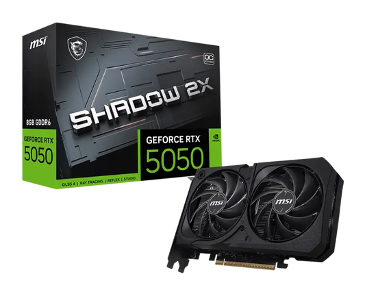 MSI GeForce RTX 5050 SHADOW 2X OC 8GB graphics card